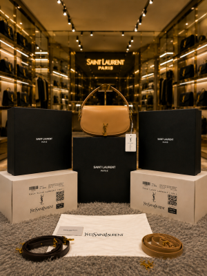 YSL SAINT LAURENT COLLEGE MEDIUM CHAIN BAG dubble box packing 5055