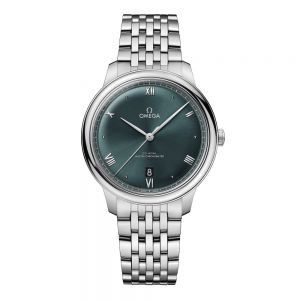 Omegga De Ville Prestige Co-Axial Chronometer Silver Green Dial