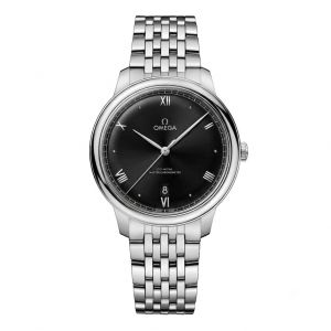Omegga De Ville Prestige Co-Axial Chronometer Silver Black Dial
