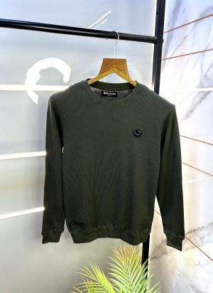 Sale Balmai Paris Olive Imported Premium Pullover OLIVE-M-F085
