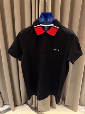 Hacket Chest Logo Polo T-shirt Black