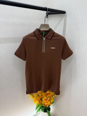 Hug Boss Brown Collar Neck Premium Polo T-shirt F5027-BR