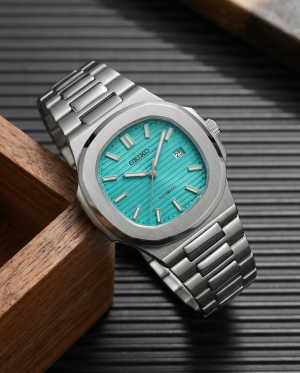 Seiko Nautilus Mod silver tiffny