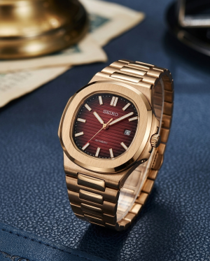 Seiko Nautilus Mod copper red