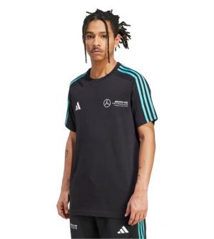 Adida Black Round Neck Premium Polo Printed T-shirt F5112-BL
