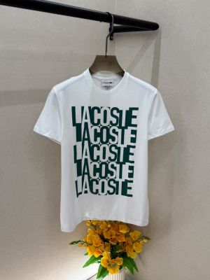 Lacost White Premium Back Printed Round Neck T-shirt F5022-W1