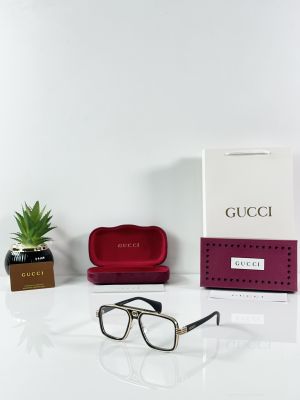 Gucc 1295 Gold Black Frame