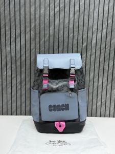 Coacch CB 058-1 Black Blue Black Track Backpack With DustCover & CarryBag