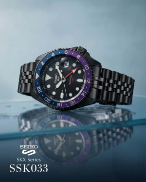 Seiko 5 Sports Japan Machine Full Black