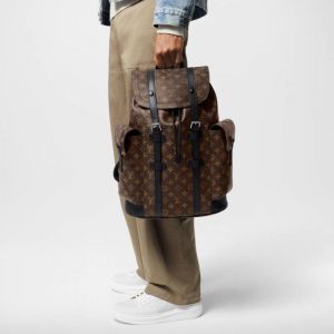 Louiis Vuitton Christopher Monogram Taurillon Leather Backpack (Brown)