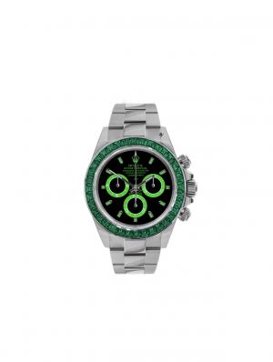 Roleex Cosmograph Daytona Silver Green crystal Dial