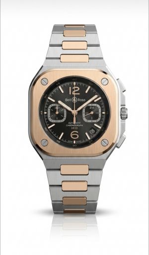 Bell & Ross BR 05 Chrono Two Tone Black Dial