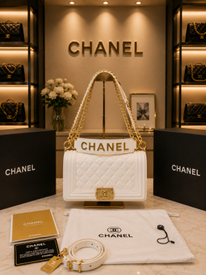 Chane Paris Jumbo big size lather QUALITY Inner Branding with box Bill 5071