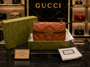 GUCC GG MARMONT SHOULDER BAG WITH DUST BAG FOLDING BOX 5087