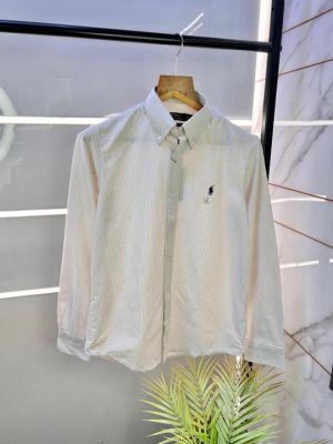 Sale Ralp _Lauren Polo Strips Oxford Lycra Super Premium Shirt F2519-A2