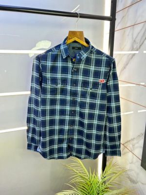 Sale Diese Premium Cotton D6 Double Pocket Checks Shirt F702