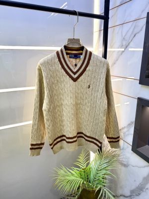 Ralp_Lauren Imported Cream knitted Super Premium Pullovers F3361-CR