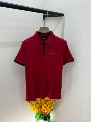 Hug Boss Red Collar Neck Premium Polo T-shirt F5027-RE