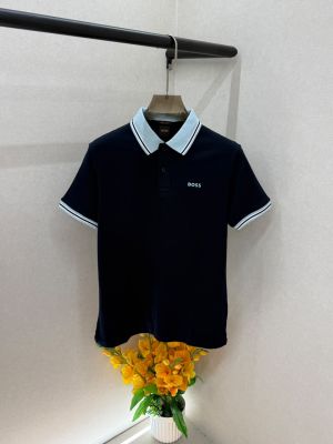 Hug Boss Navy Collar Neck Premium Polo T-shirt F5027-NY