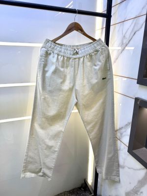 Lacost Imported Beige Super Premium Linen Blend Trouser F4008-BE
