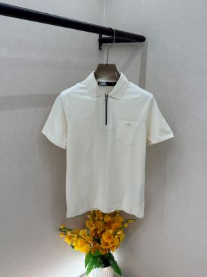 Karl Lagerfeld Of-white collar Neck Premium polo T-shirt F5031-OF