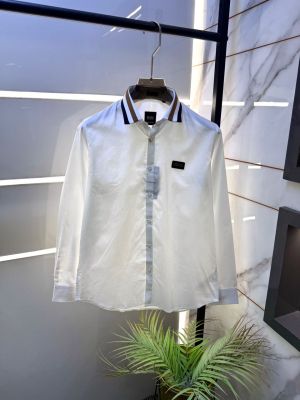 Hug Boss White Premium Shirt With Brand Box Packing and Carry Bag F3537-WH