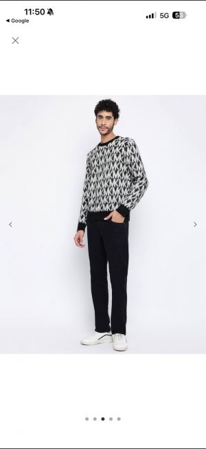 Mk_Full Monogram imported Sweatshirt Black