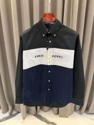 Fred Perr_y Olive With Blue Premium Shirt