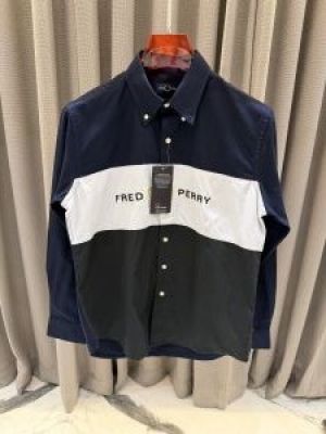 Fred Perr_y Navy With Olive Premium Shirt