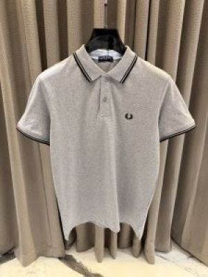 Fred Perry Premium Grey Polo Tshirt