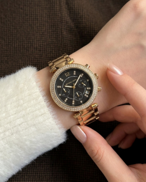 Michael_l Kors Parker Gold-Black