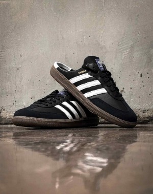 Adidass SAMBA MULE BLACK WHITE 188