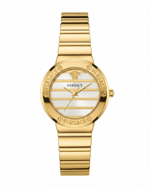Versace Greca Logo Pearl Gold