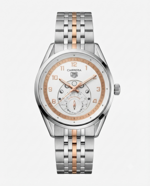 Tag heuee_r Carrera Astronomer Silver Copper Dial