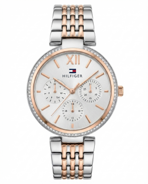 Tommm_y Hilfiger Sophia multi-function Two Tone White Dial