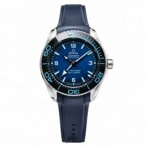 Omegga Seamaster Planet Ocean Ultra Deep Blue Rubber Strap