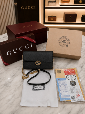 Gucc Pre-Owned interlocking handbag with dubble box packing 5090