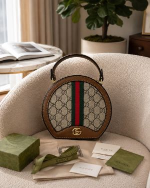 Gucc ophidia gg round slingbag with og box 5004