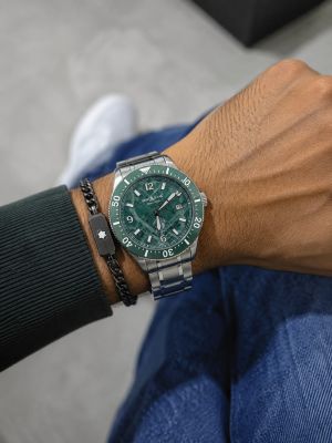 Montblanc 1858 Iced Sea Automatic Date 0 Oxygen Silver Green