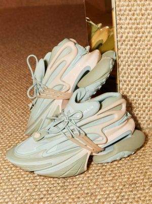 Balmaiinn Unicorn Platform Sneakers Olive Salmon