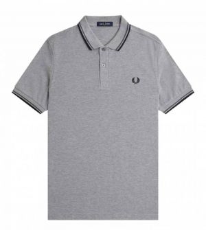 FRED PERRY IMPORTED STORE ARTICLEx POLO T-SHIRT GREY