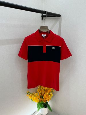 Lacost Red Premium Collar Neck Polo T-shirt F5032-RE