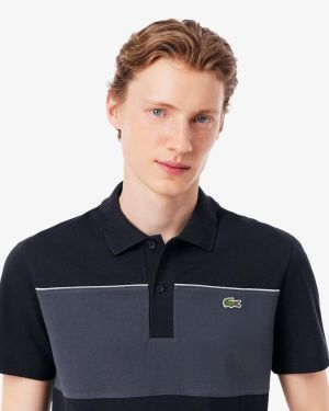 Lacost Grey Premium Collar Neck Polo T-shirt F5032-GY