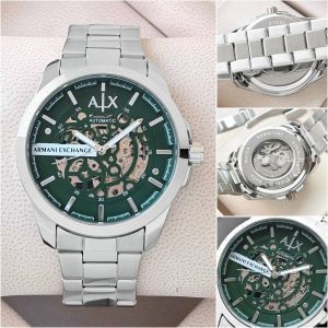 Armaann_i Exchange Ax2418 Hampton Automatic silver green