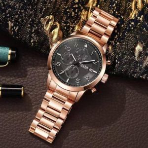 Fossi 100 Meters Chronograph Rose Black