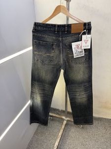 GUESS GREENISH SHADE PREMIUM DENIM JEANS STRAIGHT FIT LENGHT 40