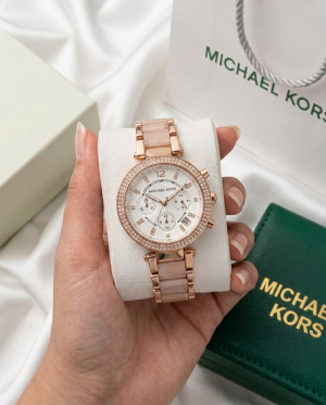 Michael_l Kors Parker Pink-White