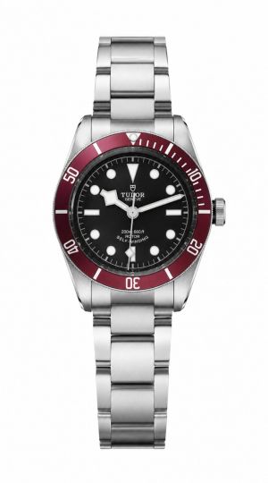 Tudor Black Bay Automatic Burgundy Dark Red Bezel And a Black Gilt Dial