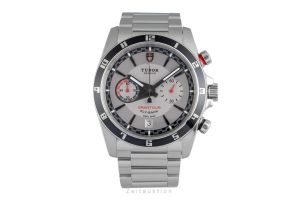 Tudor Grantour Chronograph Fly-Back Silver Toned Dial