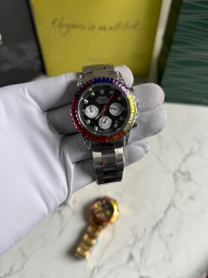 _Roleex Rainbow Silver Watch Fa 1359